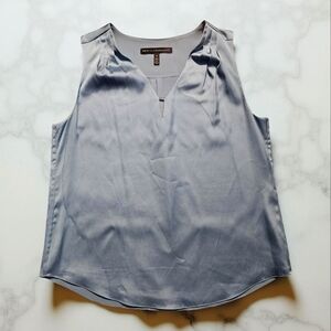 WHITE HOUSE BLACK MARKET Teal Silk Sleeveless Top.Size S.